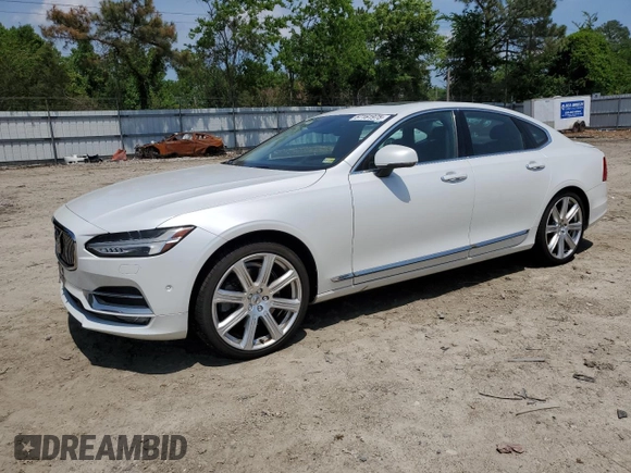 2017 Volvo S90 Inscription с VIN YV1A22ML1H1008574, выставлен на аукционе Copart как лот 57161975 с пробегом 65 414 миль миль и Списание • Salvage title. История ставок и продаж доступна на DreamBid. Изображение 1.