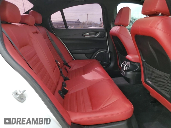 2022 Alfa Romeo Giulia with VIN ZARFAMAN2N7656343, listed as a Copart auction lot 49706275 with 63,524 mi miles and Salvage title. Bid and sale history available at DreamBid. Image 10.