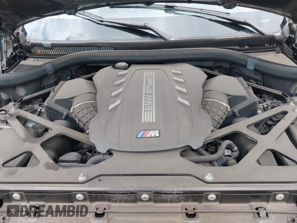 2022 BMW X5 M with VIN 5YMJU0C00N9M59253, listed as a IAAI auction lot 41476833 with 27,813 mi miles. Bid and sale history available at carsss.com. Image 10.