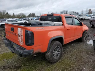 2021 Chevrolet Colorado 4WD ZR2 with VIN 1GCGTEEN5M1142481, listed as a Copart auction lot 84079064 with 80,884 mi miles and Salvage Title. Bid and sale history available at carsss.com. Image 3.