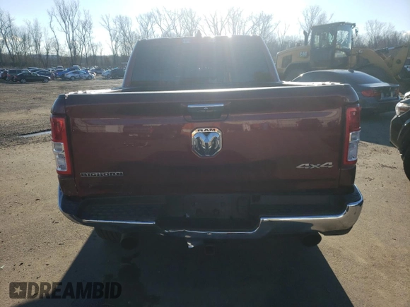 2019 Ram 1500 Big Horn/Lone Star with VIN 1C6SRFFT6KN738398, listed as a Copart auction lot 82381664 with 89,937 mi miles and Salvage Title. Bid and sale history available at carsss.com. Image 6.
