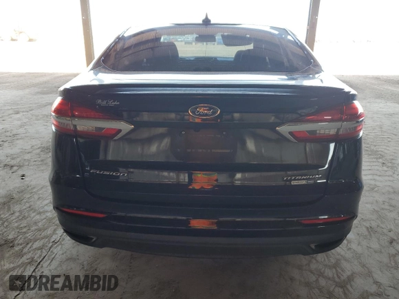 2019 Ford Fusion Titanium with VIN 3FA6P0D90KR116340, listed as a Copart auction lot 60240135 with 190,838 mi miles and Clean title. Bid and sale history available at DreamBid. Image 6.