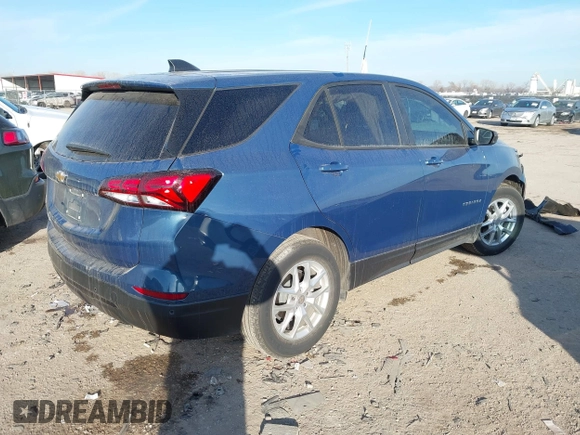 2024 Chevrolet Equinox LS with VIN 3GNAXHEG1RL251699, listed as a IAAI auction lot 41288241 with 13,708 mi miles and . Bid and sale history available at DreamBid. Image 4.