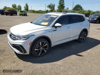2022 Volkswagen Tiguan SEL R-Line with VIN 3VV4B7AXXNM097441, listed as a Copart auction lot 69661604 with 93,332 mi miles and Non Repairable. Bid and sale history available at carsss.com. Image 1.