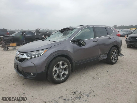 2018 Honda CR-V EX-L with VIN 7FARW1H82JE037709, listed as a Copart auction lot 49239015 with 52,353 mi miles and Salvage Title. Bid and sale history available at carsss.com. Image 1.