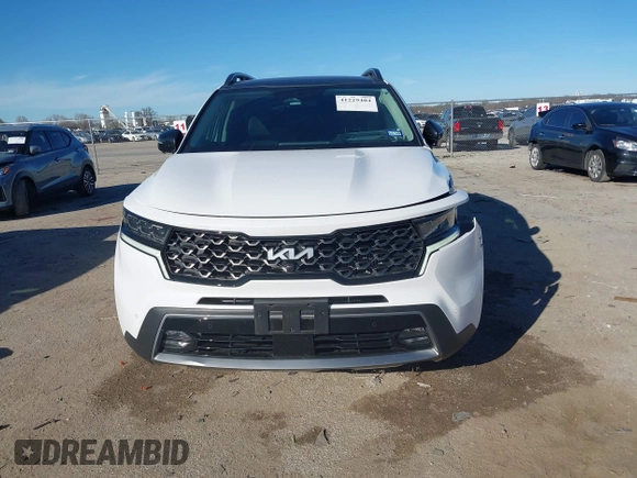 2023 Kia Sorento X-Line SX Prestige with VIN 5XYRKDLF5PG231554, listed as a IAAI auction lot 41229404 with 10,262 mi miles. Bid and sale history available at carsss.com. Image 12.