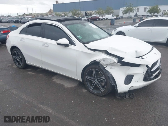 2022 Mercedes-Benz A 220 with VIN W1K3G4EB7NJ328176, listed as a IAAI auction lot 41891527 with 24,603 mi miles and . Bid and sale history available at DreamBid. Image 1.
