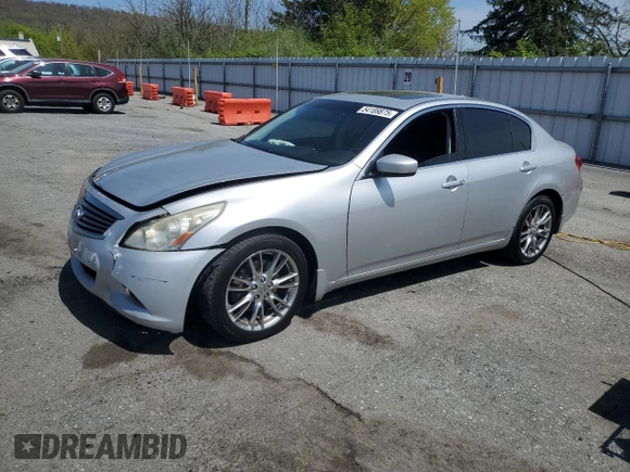 2010 Infiniti G37 x with VIN JN1CV6AR4AM252927, listed as a Copart auction lot 54189875 with 214,373 mi miles and Salvage Title. Bid and sale history available at carsss.com. Image 1.