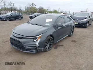 2023 Toyota Corolla Hybrid LE with VIN JTDBCMFE0P3019957, listed as a IAAI auction lot 42015785 with 58,934 mi miles and . Bid and sale history available at carsss.com. Image 2.