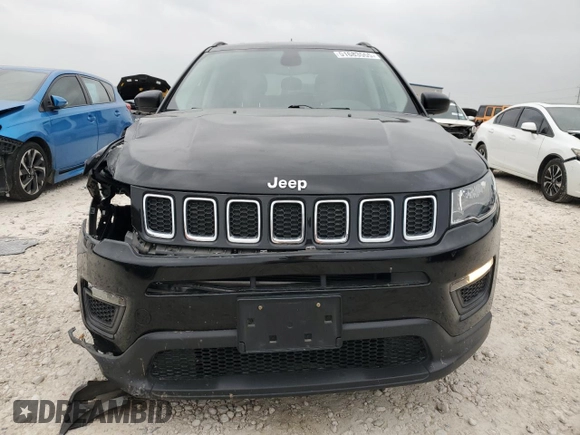 2021 Jeep Compass Sport with VIN 3C4NJCAB9MT510988, listed as a Copart auction lot 51683555 with 48,953 mi miles and Salvage title. Bid and sale history available at DreamBid. Image 5.