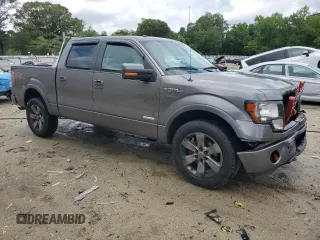 2012 Ford F-150 XL with VIN 1FTFW1ET3CFC46575, listed as a Copart auction lot 58613805 with 141,694 mi miles and Clean title. Bid and sale history available at DreamBid. Image 4.