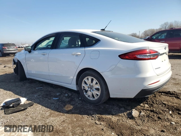2019 Ford Fusion S with VIN 3FA6P0G76KR247850, listed as a Copart auction lot 49041185 with 189,591 mi miles and Salvage Title. Bid and sale history available at DreamBid. Image 2.