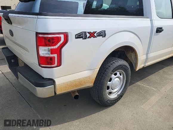 2018 Ford F-150 XL with VIN 1FTEW1E57JKD47331, listed as a IAAI auction lot 42000277 with 126,992 mi miles. Bid and sale history available at carsss.com. Image 1.