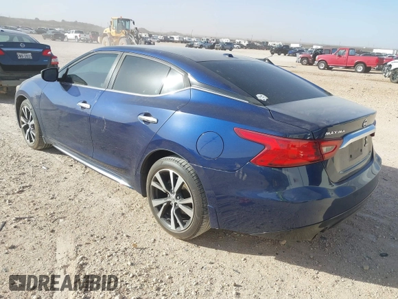 2017 Nissan Maxima SV with VIN 1N4AA6AP2HC412419, listed as a IAAI auction lot 41815179 with 53,249 mi miles and . Bid and sale history available at DreamBid. Image 3.