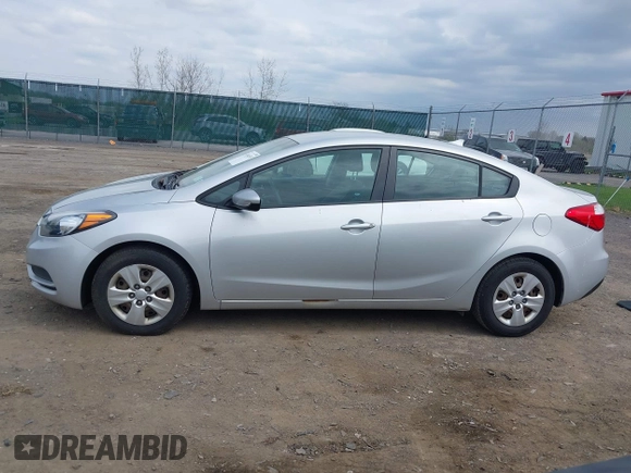 2015 Kia Forte LX with VIN KNAFK4A66F5390206, listed as a IAAI auction lot 42146355 with 107,925 mi miles. Bid and sale history available at carsss.com. Image 14.