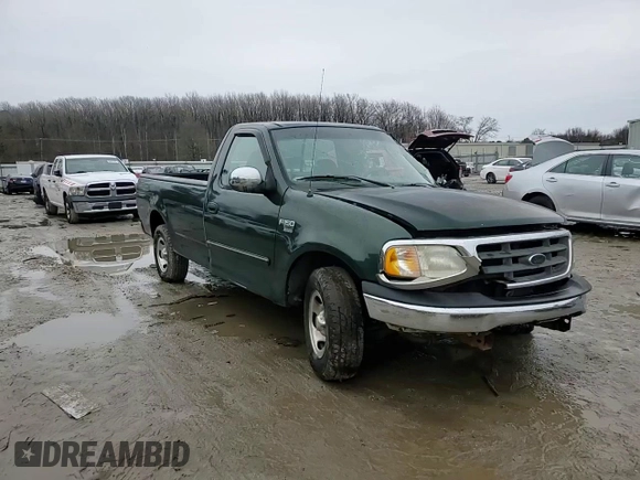 2002 Ford F-150 XL with VIN 1FTRF17W42NB09833, listed as a Copart auction lot 44682545 with 0 mi miles and Salvage Title. Bid and sale history available at carsss.com. Image 10.