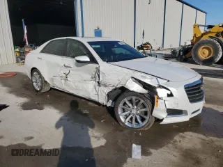 2017 Cadillac CTS Luxury RWD with VIN 1G6AR5SS3H0207633, listed as a Copart auction lot 43589845 with 93,920 mi miles and Salvage Title. Bid and sale history available at DreamBid. Image 4.