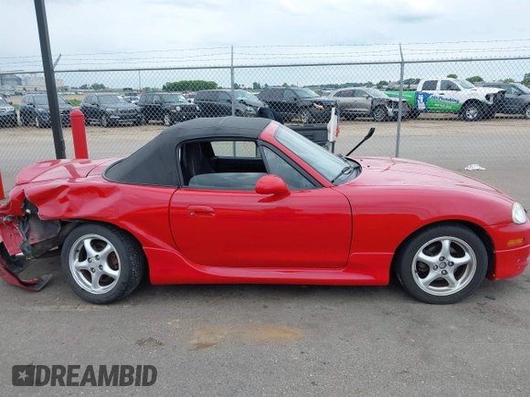 2002 Mazda MX-5 Miata Cloth with VIN JM1NB353220229173, listed as a IAAI auction lot 42344106 with 153,242 mi miles and . Bid and sale history available at DreamBid. Image 13.
