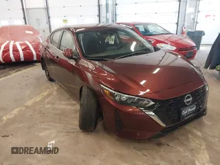 2024 Nissan Sentra SV with VIN 3N1AB8CV8RY343682, listed as a IAAI auction lot 41679896 with 3,109 mi miles. Bid and sale history available at carsss.com. Image 1.