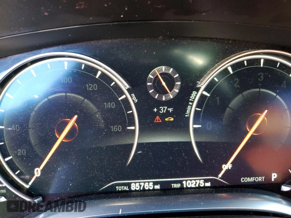 2017 BMW 7 Series 750i with VIN WBA7F0C51HGM21052, listed as a Copart auction lot 46299535 with 85,765 mi miles and Clean title. Bid and sale history available at DreamBid. Image 9.