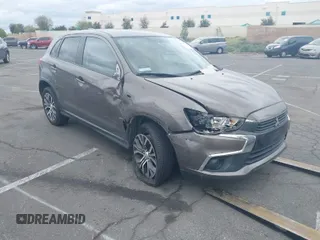 2017 Mitsubishi Outlander Sport ES 2.0 with VIN JA4AP3AU0HZ028269, listed as a IAAI auction lot 41792176 with 55,302 mi miles. Bid and sale history available at carsss.com. Image 1.