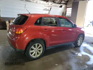 2014 Mitsubishi Outlander Sport ES with VIN 4A4AR3AU2EE004714, listed as a Copart auction lot 47062795 with 0 mi miles and Salvage Title. Bid and sale history available at carsss.com. Image 3.