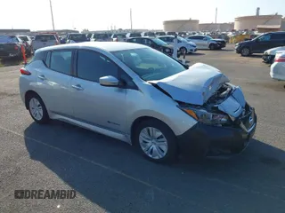 2018 Nissan LEAF SL with VIN 1N4AZ1CP3JC302221, listed as a IAAI auction lot 41506345 with 43,420 mi miles and . Bid and sale history available at DreamBid. Image 1.