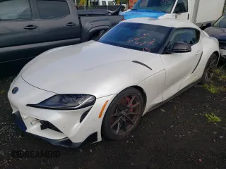 2023 Toyota GR Supra 3.0 with VIN WZ1DB0G07PW057130, listed as a Copart auction lot 79969234 with 9,512 mi miles and Salvage Title. Bid and sale history available at carsss.com. Image 1.
