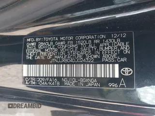 2013 Scion iQ with VIN JTNJJXB04DJ024322, listed as a IAAI auction lot 42618525 with 154,559 mi miles and . Bid and sale history available at DreamBid. Image 9.