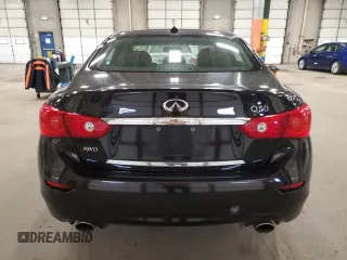 2014 Infiniti Q50 Sport with VIN JN1BV7AR7EM685181, listed as a Copart auction lot 54167635 with 108,768 mi miles and Salvage Title. Bid and sale history available at DreamBid. Image 6.