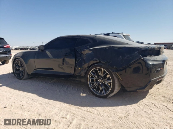 2018 Chevrolet Camaro ZL1 with VIN 1G1FJ1R61J0123661, listed as a Copart auction lot 47317855 with 36,043 mi miles and Salvage Title. Bid and sale history available at DreamBid. Image 2.