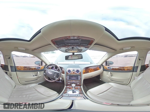 2007 Bentley Flying Spur with VIN SCBBR93W778040920, listed as a Copart auction lot 48711225 with 100,528 mi miles and Salvage title. Bid and sale history available at DreamBid. Image 12.