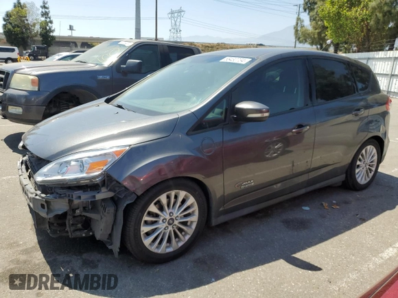 2017 Ford C-Max Energi SE with VIN 1FADP5EU7HL109805, listed as a Copart auction lot 58430734 with 71,497 mi miles and Salvage Title. Bid and sale history available at carsss.com. Image 1.