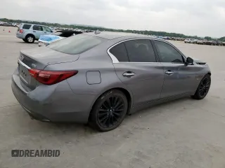 2020 Infiniti Q50 Luxe z VIN JN1EV7AP9LM202864, wystawiony jako Copart lot #57360645 z przebiegiem 82 472 mil mil oraz Czysty tytuł • Clean title. Historia ofert i sprzedaży dostępna na DreamBid. Obrazek 3.