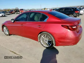 2022 Infiniti Q50 Luxe with VIN JN1EV7BP8NM310457, listed as a Copart auction lot 47611855 with 22,353 mi miles and Salvage Title. Bid and sale history available at DreamBid. Image 2.
