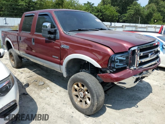 2006 Ford Super Duty F-250 XL with VIN 1FTSW21P16ED45158, listed as a Copart auction lot 68444464 with 159,448 mi miles and Salvage Title. Bid and sale history available at carsss.com. Image 4.