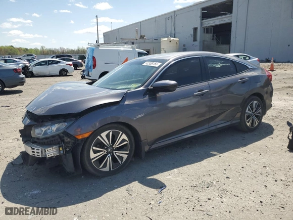 2017 Honda Civic Sedan LX with VIN 19XFC2F55HE214436, listed as a Copart auction lot 52336165 with 106,470 mi miles and Salvage Title. Bid and sale history available at carsss.com. Image 1.