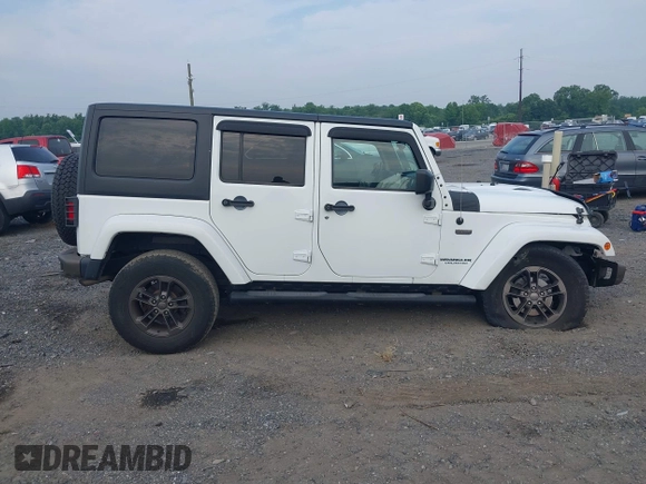2017 Jeep Wrangler Unlimited Sahara with VIN 1C4HJWEG3HL505307, listed as a IAAI auction lot 42497015 with 92,790 mi miles and . Bid and sale history available at DreamBid. Image 13.