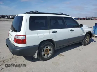 2001 Subaru Forester L with VIN JF1SF63541H711842, listed as a Copart auction lot 45589005 with 312,062 mi miles and Salvage Title. Bid and sale history available at carsss.com. Image 3.