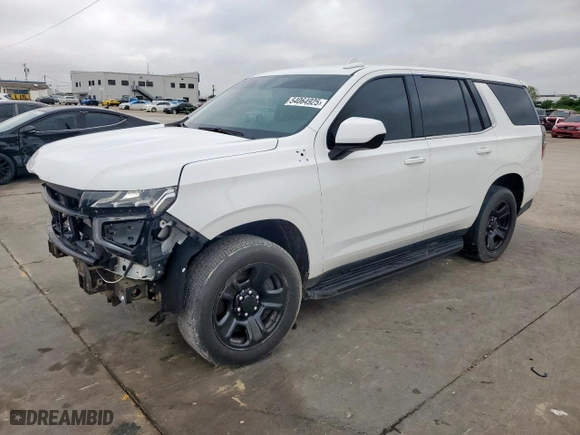 2023 Chevrolet Tahoe Commercial with VIN 1GNSCLED2PR429361, listed as a Copart auction lot 54064925 with 33,475 mi miles and Salvage Title. Bid and sale history available at carsss.com. Image 1.