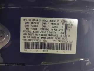 2012 Acura TSX with VIN JH4CU2F49CC010017, listed as a IAAI auction lot 42144097 with 217,581 mi miles and . Bid and sale history available at DreamBid. Image 9.