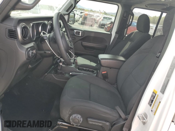 2021 Jeep Wrangler Unlimited Sport S with VIN 1C4HJXDG1MW815830, listed as a Copart auction lot 50634965 with 39,387 mi miles and Salvage title. Bid and sale history available at DreamBid. Image 7.