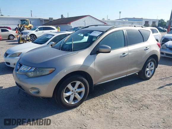 2009 Nissan Murano SL with VIN JN8AZ18U69W006374, listed as a IAAI auction lot 42021900 with 209,749 mi miles. Bid and sale history available at carsss.com. Image 2.