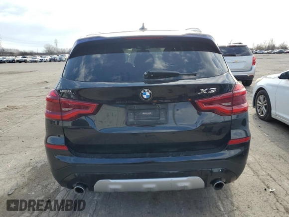2018 BMW X3 xDrive30i with VIN 5UXTR9C57JLC79253, listed as a Copart auction lot 52624295 with 67,001 mi miles and Clean Title. Bid and sale history available at DreamBid. Image 6.