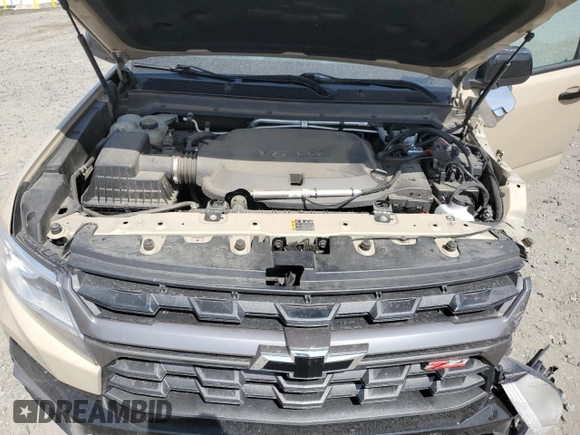 2022 Chevrolet Colorado 4WD Z71 with VIN 1GCGTDENXN1333289, listed as a Copart auction lot 59549725 with 19,583 mi miles and Salvage title. Bid and sale history available at DreamBid. Image 11.