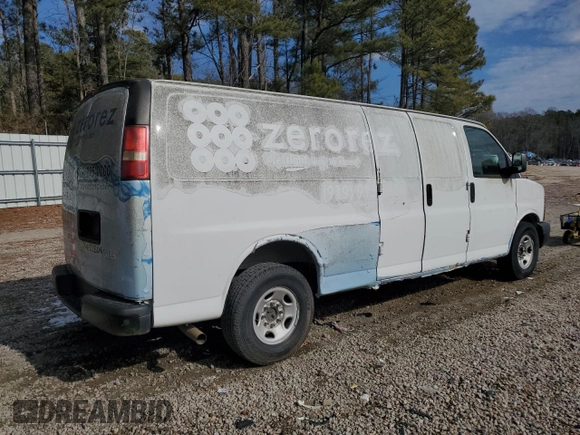2014 Chevrolet Express Cargo Van with VIN 1GCWGGBA3E1210372, listed as a Copart auction lot 42110205 with 124,309 mi miles and Clean Title. Bid and sale history available at carsss.com. Image 3.