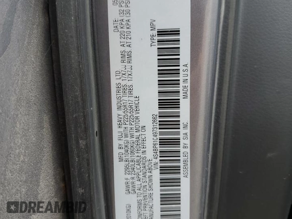 2009 Subaru Outback Special Edtn with VIN 4S4BP61C497312662, listed as a Copart auction lot 54248215 with 179,122 mi miles and Salvage Title. Bid and sale history available at carsss.com. Image 13.