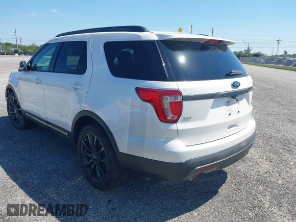 2017 Ford Explorer XLT with VIN 1FM5K7DH7HGE08535, listed as a IAAI auction lot 40965886 with 39,796 mi miles and . Bid and sale history available at DreamBid. Image 3.