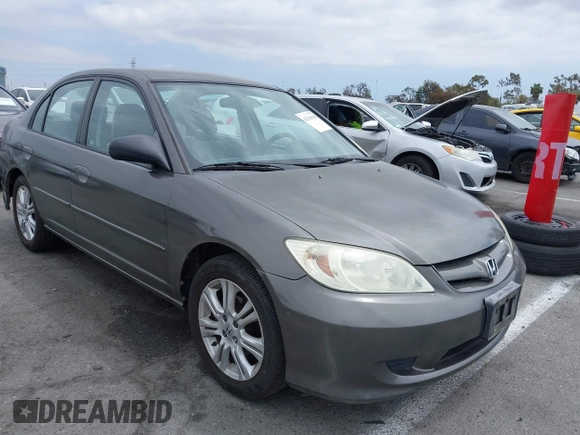 2005 Honda Civic VP with VIN 2HGES16335H632874, listed as a IAAI auction lot 42136118 with 260,883 mi miles and . Bid and sale history available at DreamBid. Image 1.