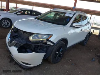 2016 Nissan Rogue S with VIN 5N1AT2MM5GC883358, listed as a IAAI auction lot 41671158 with 106,890 mi miles. Bid and sale history available at carsss.com. Image 17.